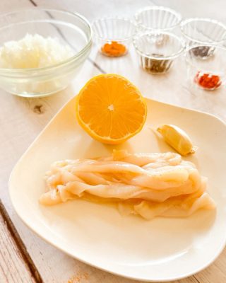 貝ひもレシピ:アチャール 材料