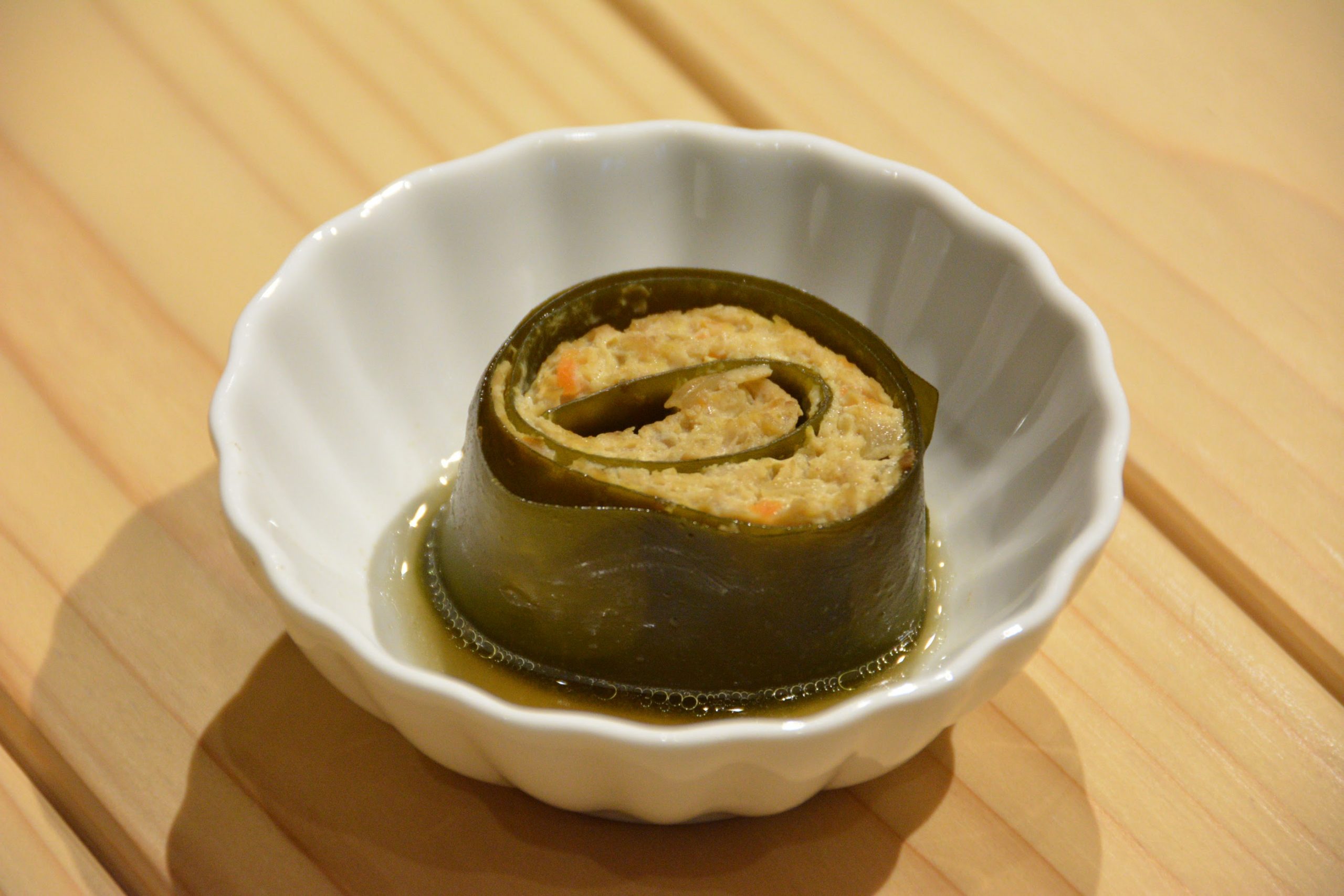 塩蔵昆布で簡単！『挽肉の三陸昆布巻』