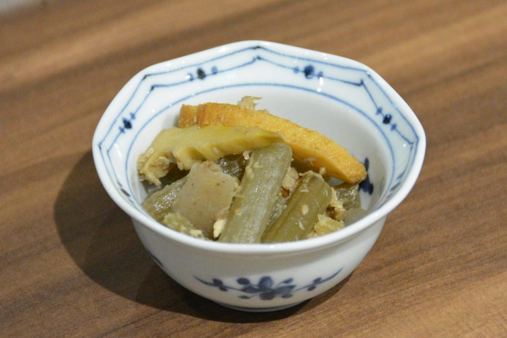 釜石の山の幸で一品　『ふきの炒め煮』