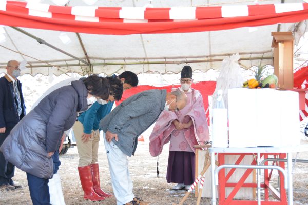 地鎮祭の様子